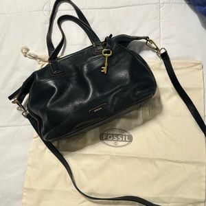 Fossil Black leather bag